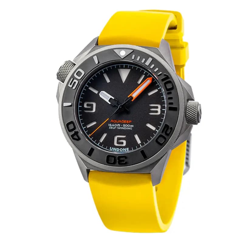 Undone Montre Aquadeep Signal Jaune AQD-369-YLW
