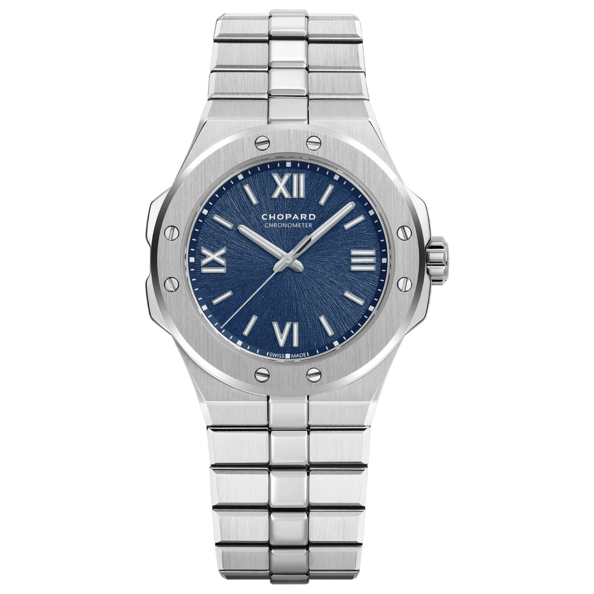 Chopard Montre Chopard Alpine Eagle 36 automatique cadran bleu bracelet acier 36 mm