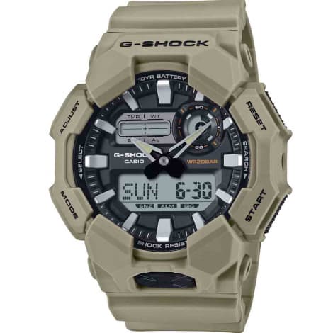 Casio Montre GShock Classic - Série GA-010 - Beige 55.1 x 51.9 mm- GA-010-5A