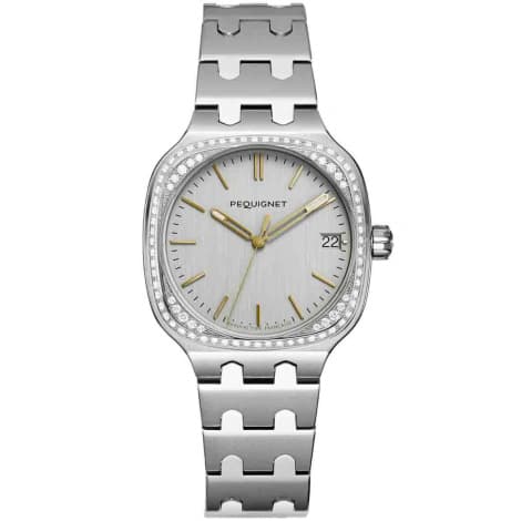 Pequignet Montre Pequignet Manufacture Concorde 76 Diamants - 36mm Automatique Cadran Argent - 9046339/1