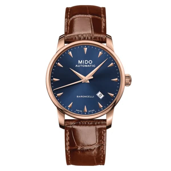 Mido Montre Mido Baronccelli Midnight Blue Gent 38 mm- M8600.3.15.8