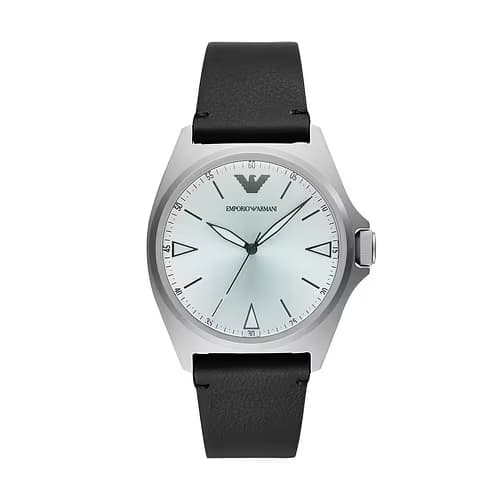 Emporio Armani Montre Analogique Homme Emporio Armani Cuir Noir AR11308