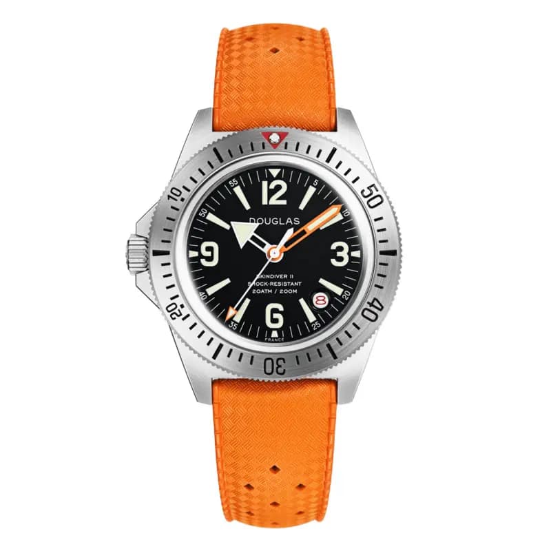 Wolbrook Montre de Plongée Skindiver II Professionnal - Aiguille Orange