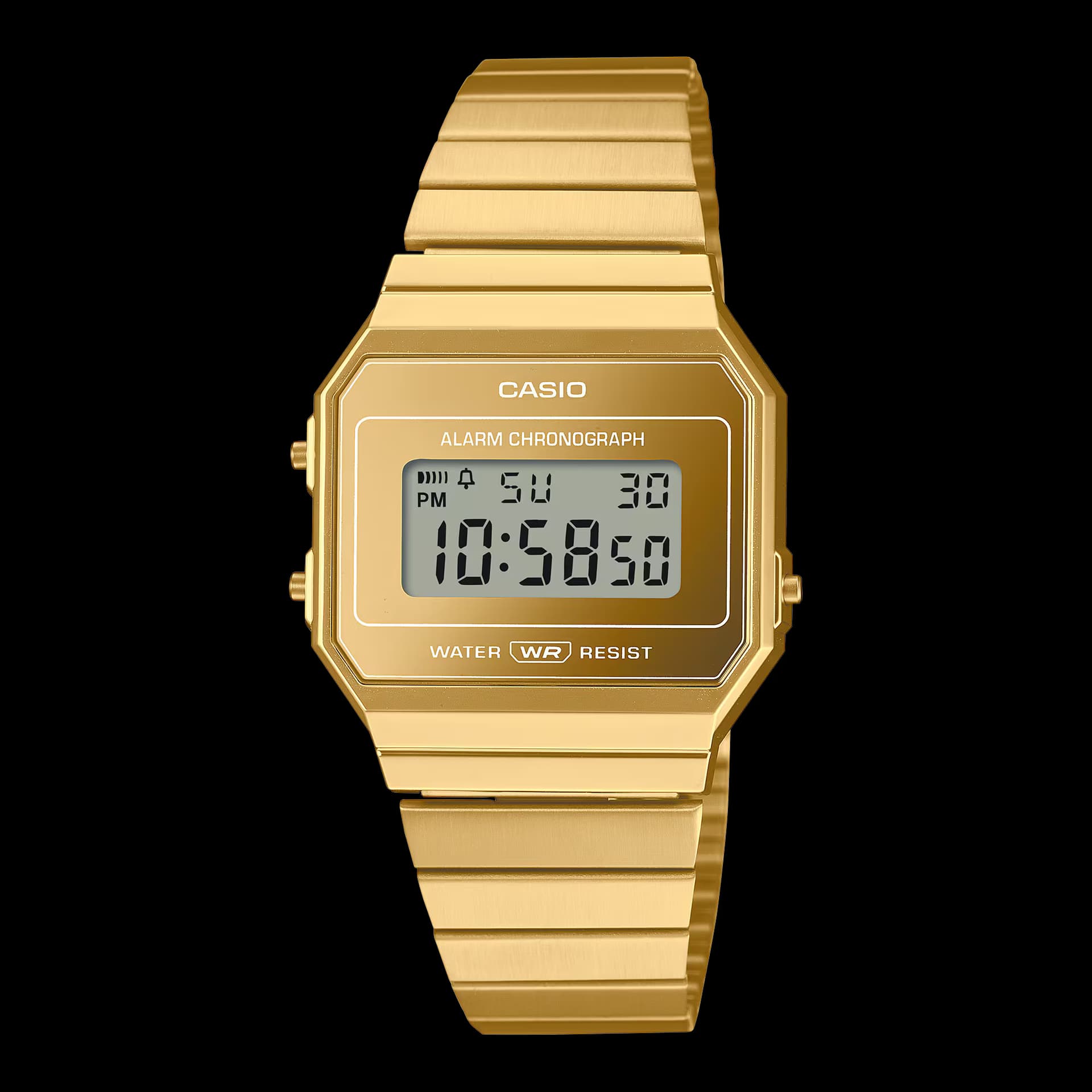 Casio Collection Vintage — boîtier résine/doré