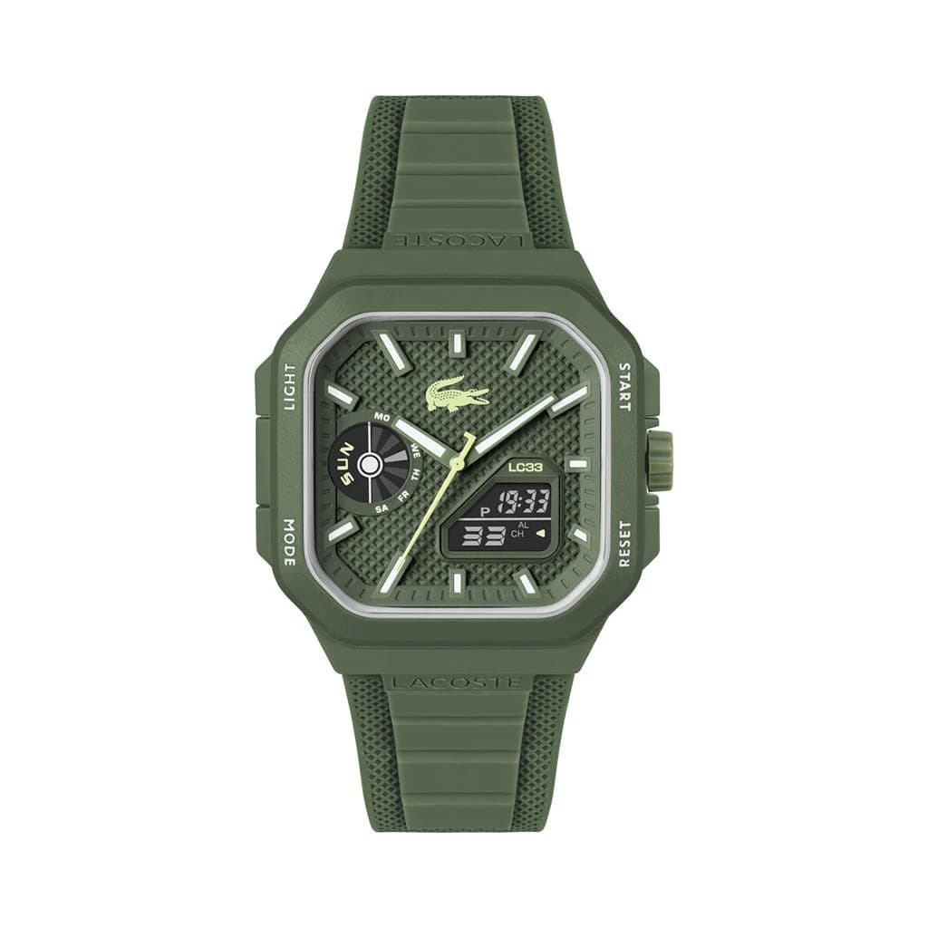 Lacoste Montre Lacoste Lc33 Square Kaki