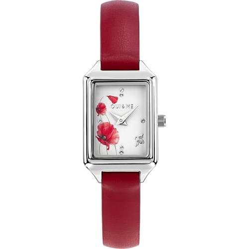 Oui & Me Montre Femme Oui&me Cuir véritable recyclé Rouge ME010414