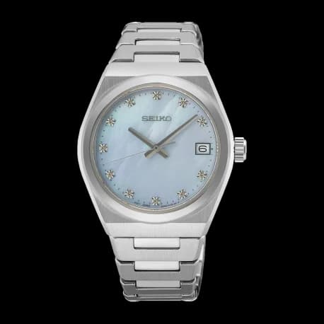 Seiko Montre dame classique — cadran bleu