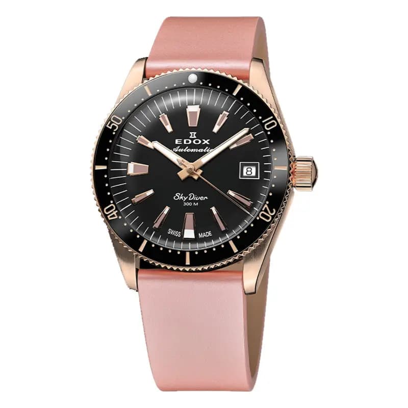 Edox Montre Skydiver 38 Date Automatic Special Edition With Additional Strap 80131-37RNC-NI