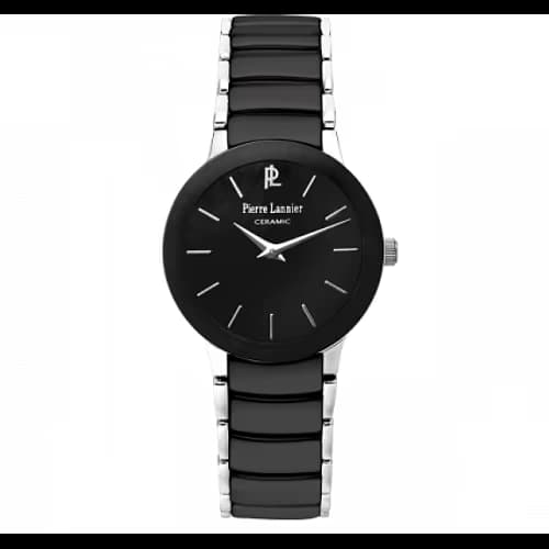 Pierre Lannier Montre Analogique Femme Pierre Lannier Céramique Noir 006K938 - Cleor