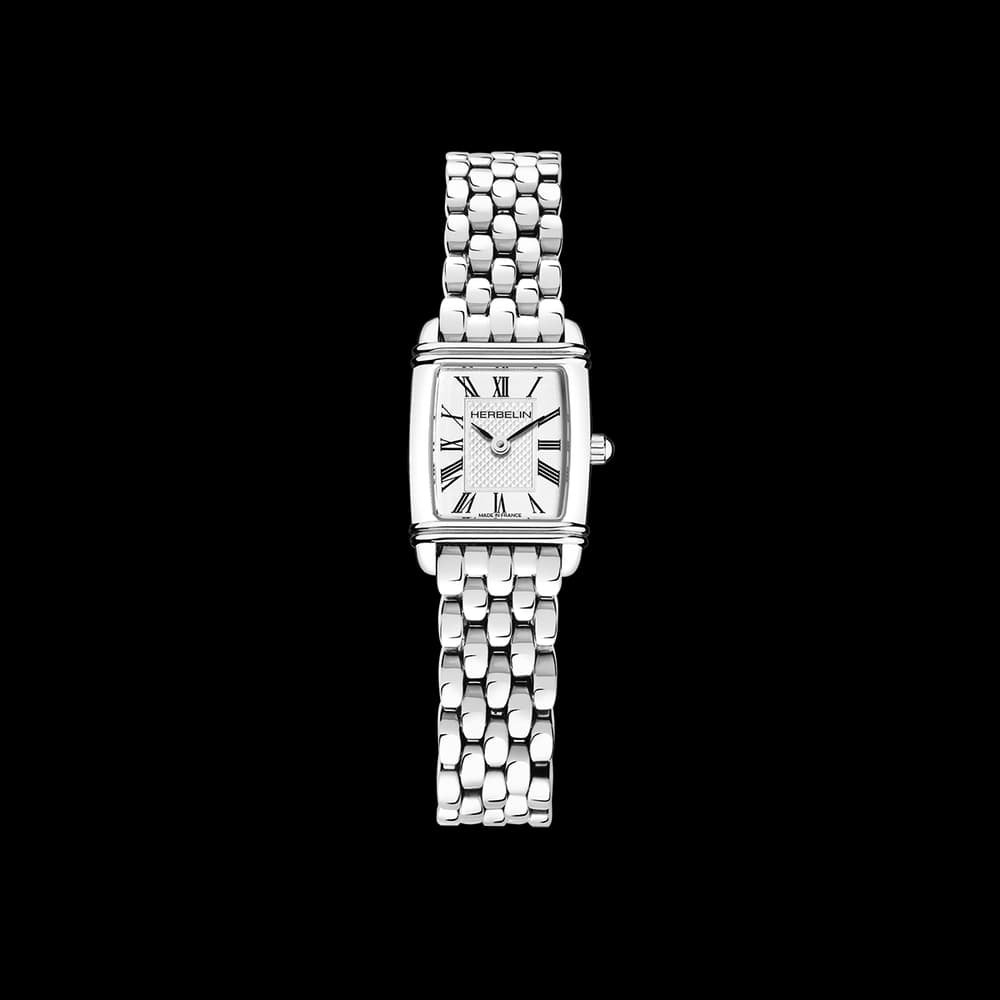 Michel Herbelin Montre quartz Femme Art déco Blanc