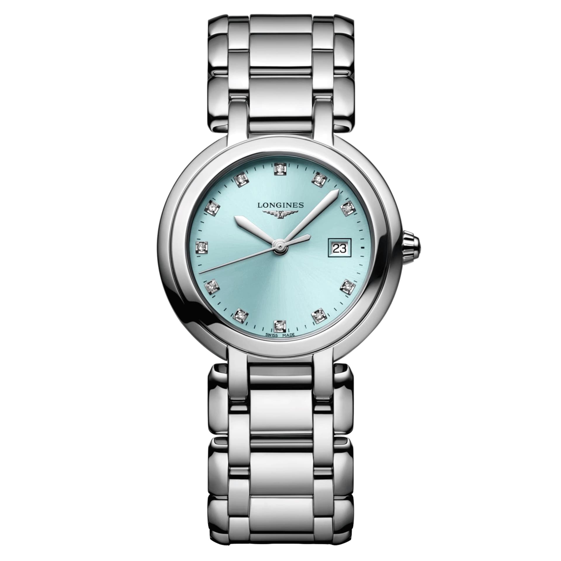 Longines Montre Longines Longines primaluna 30 mm Quartz Cadran Bleu soleillé Bracelet Acier