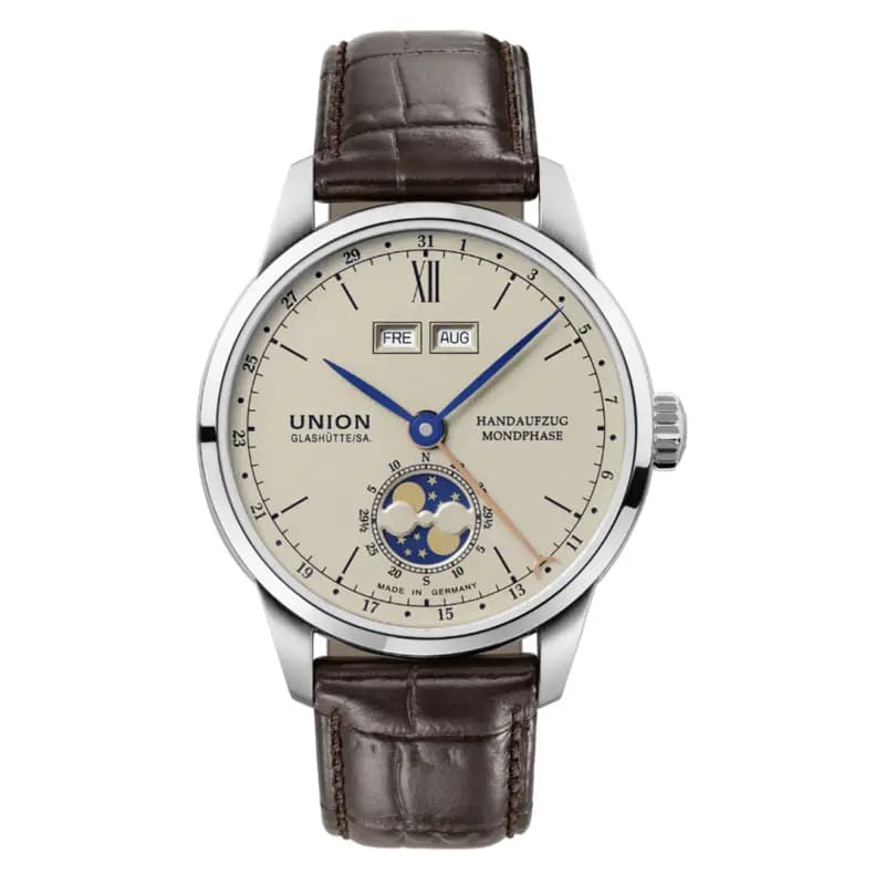 Union Glashütte Montre 1893 Johannes Dürrstein Double Moon PHASED007.458.16.039.00