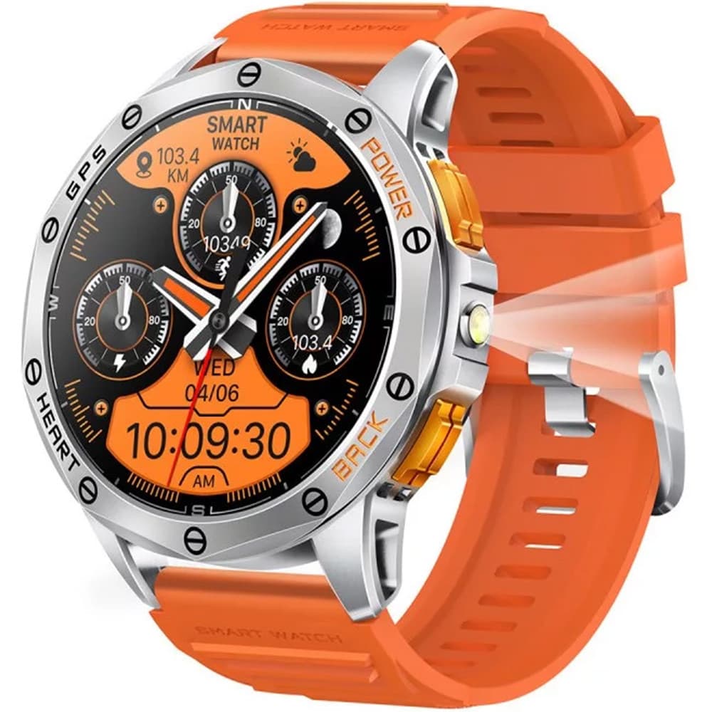 Smarty Montre Connectée Smarty Collection GPS Motion Trail en Silicone Orange