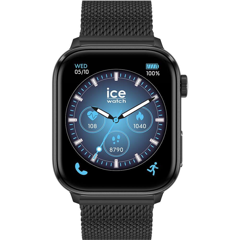 Ice Watch Montre Connectée Ice Watch Collection Ice Smart en Métal Noir