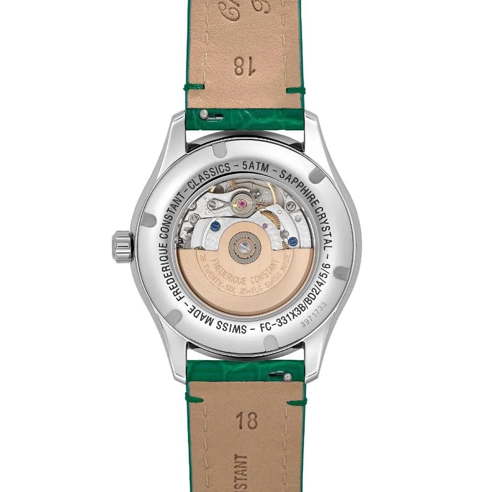 Frédérique Constant Montre Frédérique Constant Classics Elegance Luna Automatique Cadran Nacré Bracelet Cuir - FC-331MPWGRD3BD6