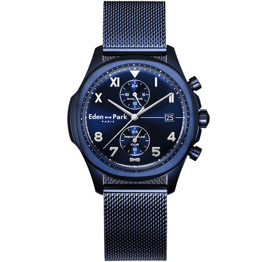 Eden Park Montre Eden Park Collection Club en Acier et PVD Bleu