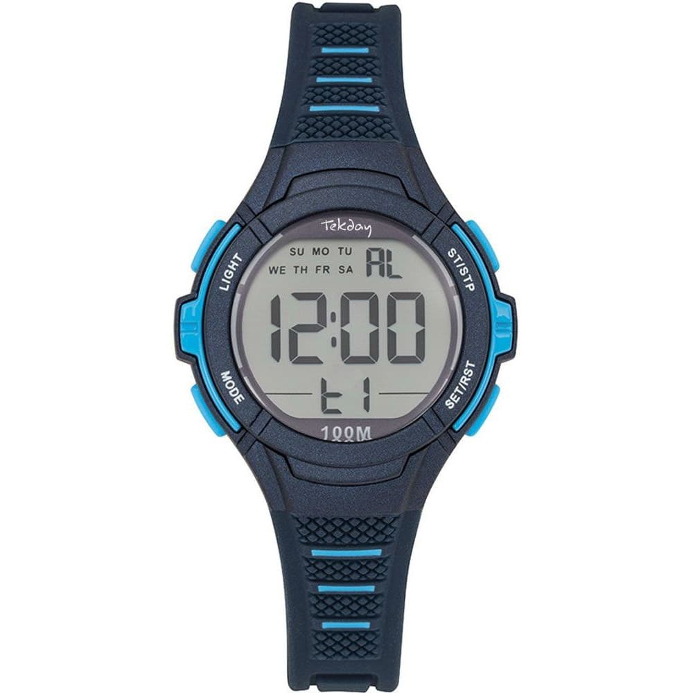 Tekday Montre TekDay en Silicone Bleu