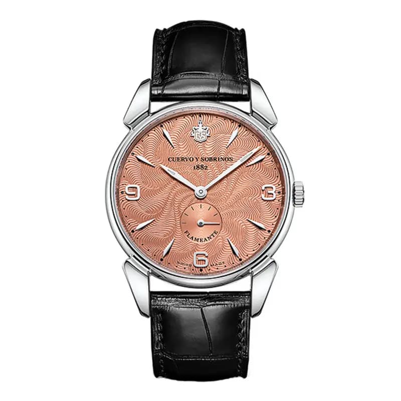 Cuervo y Sobrinos Montre Flameante Saumon 3130.1S-MON