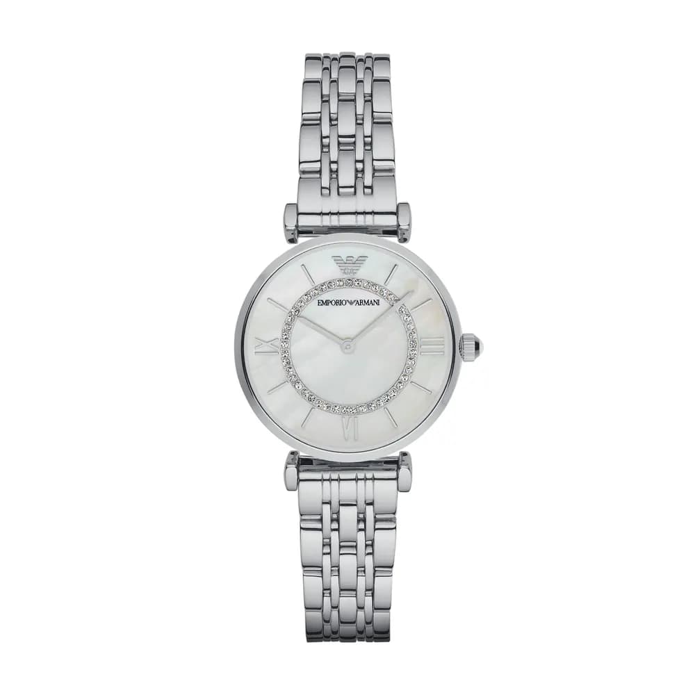 Emporio Armani Montre Analogique Femme Emporio Armani Acier Gris AR1908