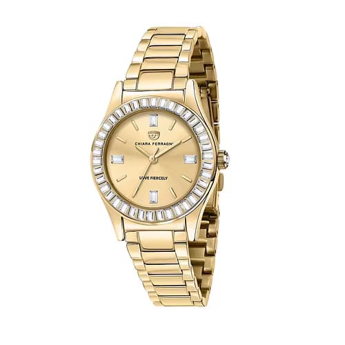Chiara Ferragni Montre Analogique Femme Chiara Ferragni Métal Jaune R1953102501