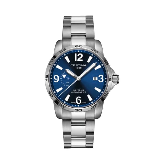 Certina Montre Certina DS Podium GMT Quartz Cadran Bleu