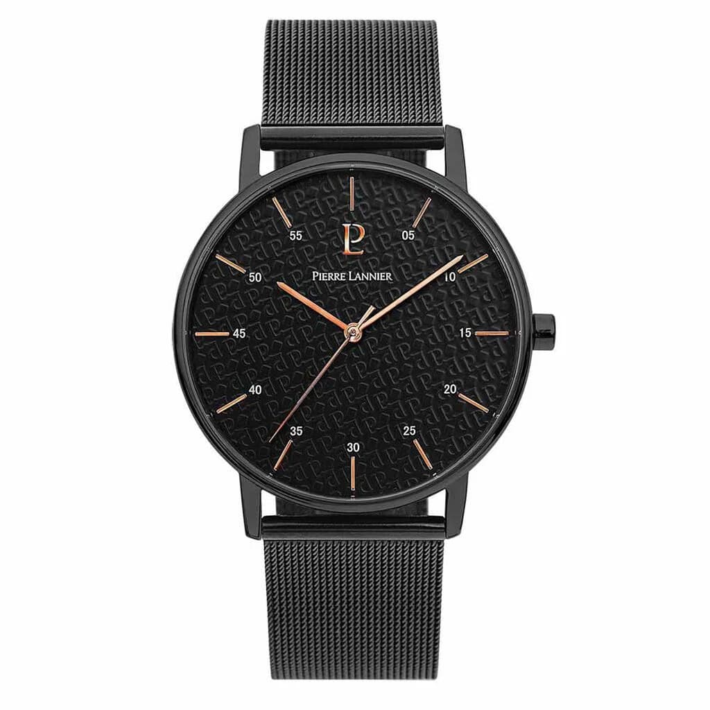Pierre Lannier Montre Analogique Homme Pierre Lannier Acier Noir 203F438