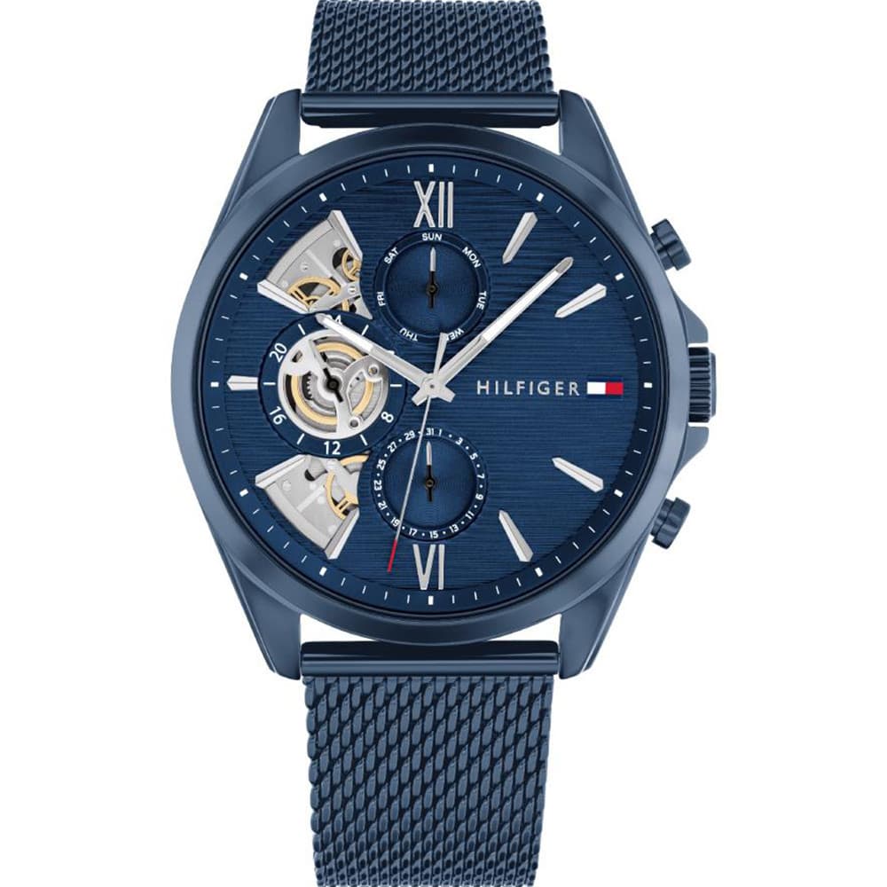 Tommy Hilfiger Montre Tommy Hilfiger en Acier et PVD Bleu