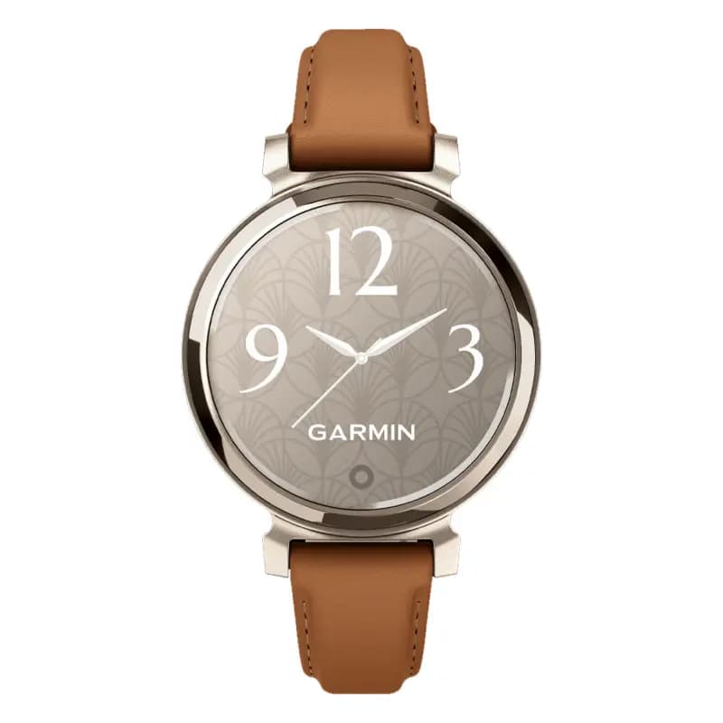 Garmin Montre Garmin Lily 2 Classic Cream Gold &amp; Bracelet Cuir Camel
