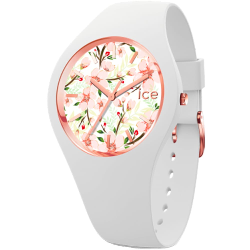 Ice Watch Montre Ice Watch Collection Ice Flower en Silicone Blanc