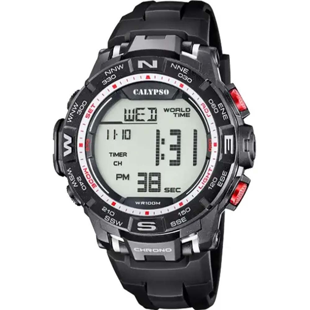 Calypso Montre Calypso en Caoutchouc Noir