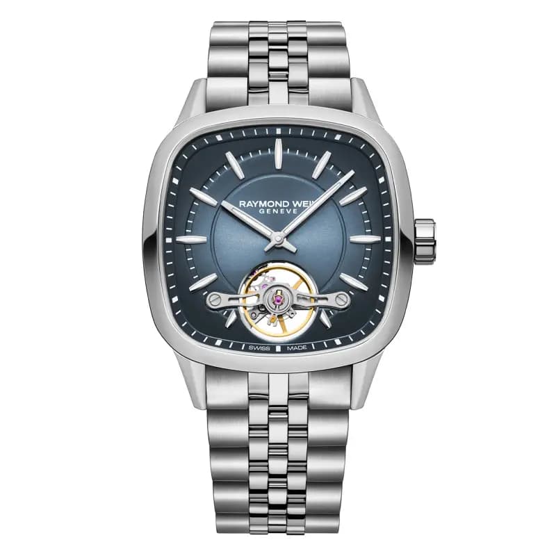 Raymond Weil Montre Freelancer Calibre RW1212 40 x 40 mm - Cadran bleu 2790-ST-50051