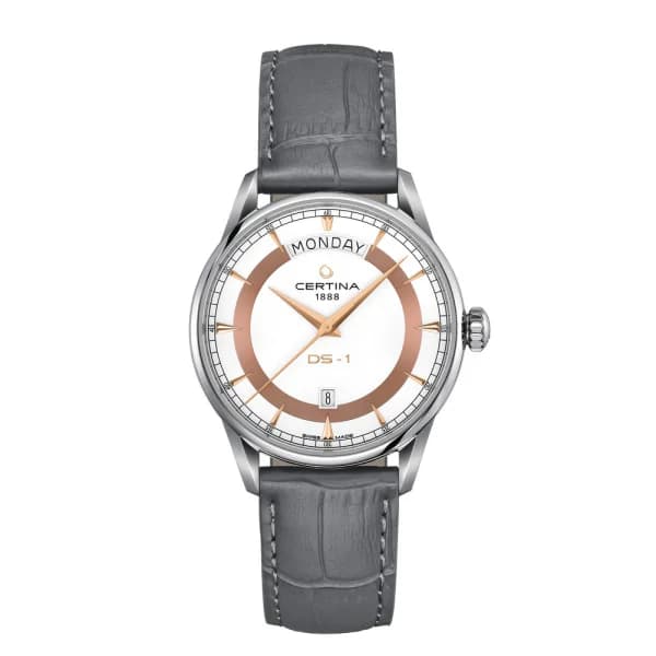 Certina Montre Certina DS-1 Day Date Automatique Cadran Blanc