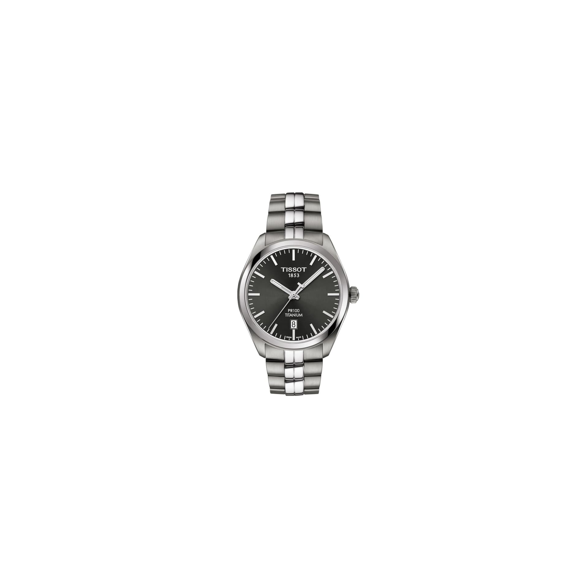Tissot PR 100 Gent Titanium — cadran anthracite