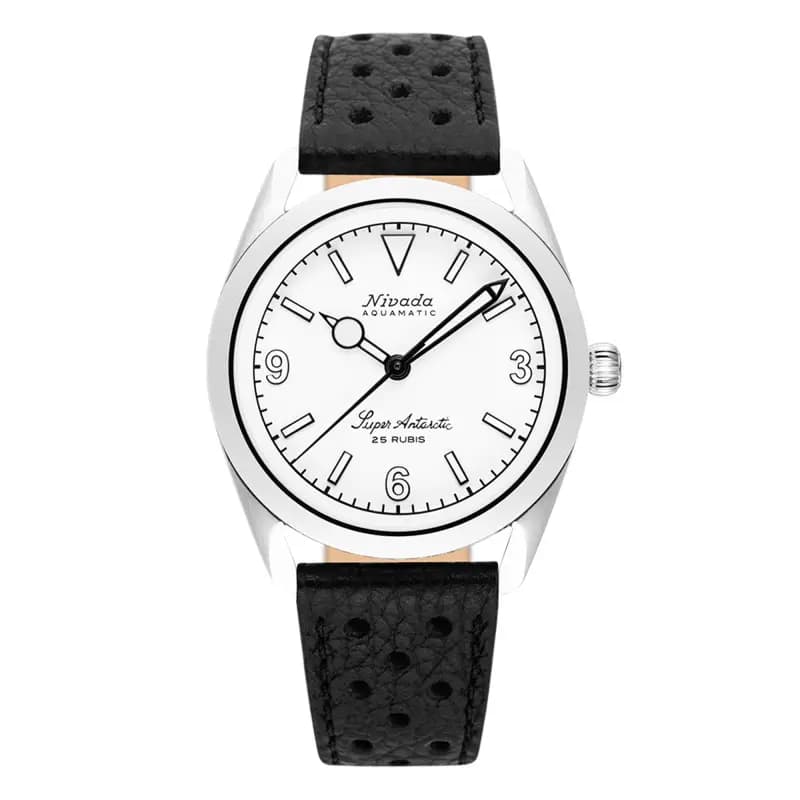Nivada Grenchen Montre Super Antarctic 3.6.9 Blanc 32067A