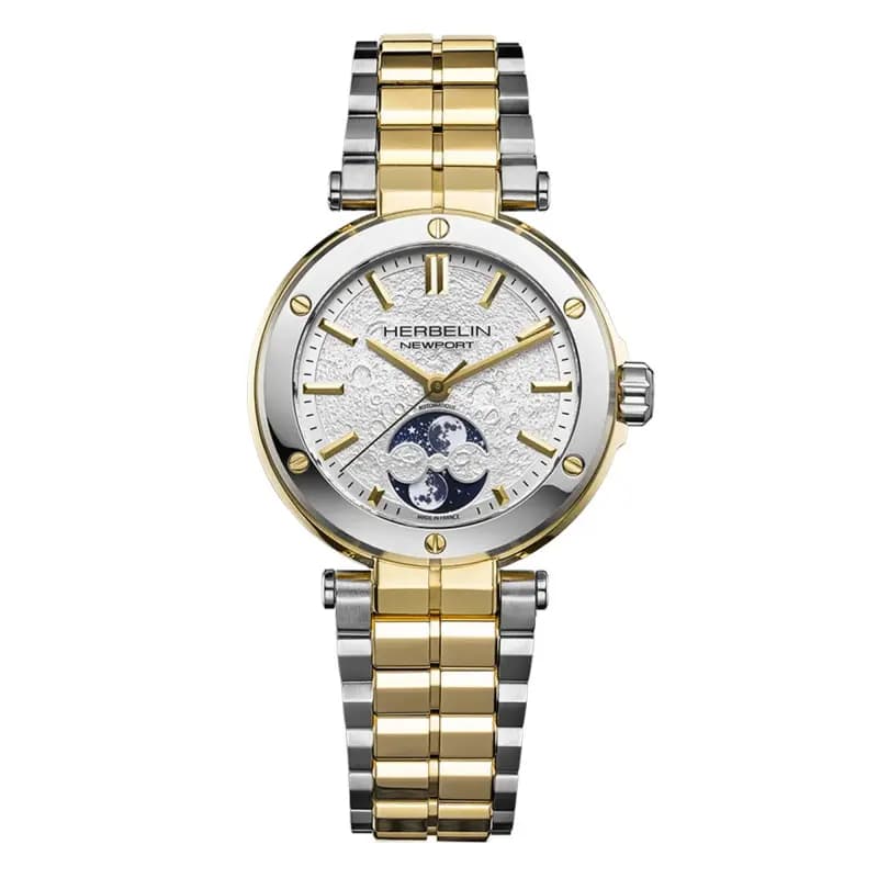 Michel Herbelin Montre Herbelin Newport Auto Phase de Lune Femme Automatique Phase de Lune - 2879BT1N11