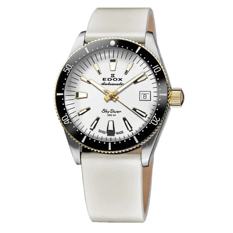 Edox Montre Skydiver 38 Date Automatic Special Edition With Additional Strap 80131-357JNC-BI