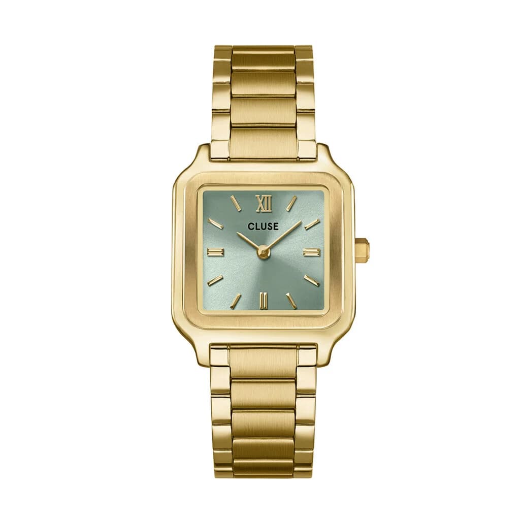 Cluse Gracieuse Watch Steel, Sage Green, Gold Colour