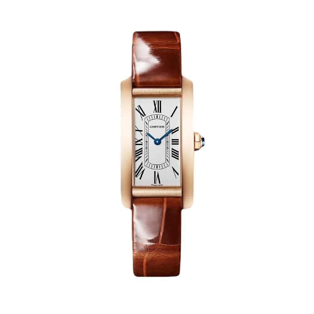 Cartier Tank Américaine — bracelet marron