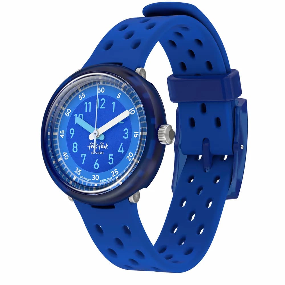 Flik Flak Montre Enfant Bubbly hours Bleu
