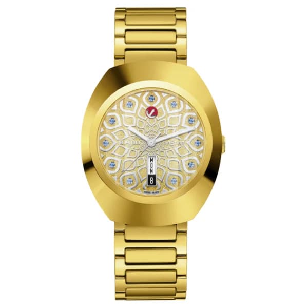 Rado Montre Rado DiaStar Original Automatic 38mm Cadran Serti Zircons Bleus