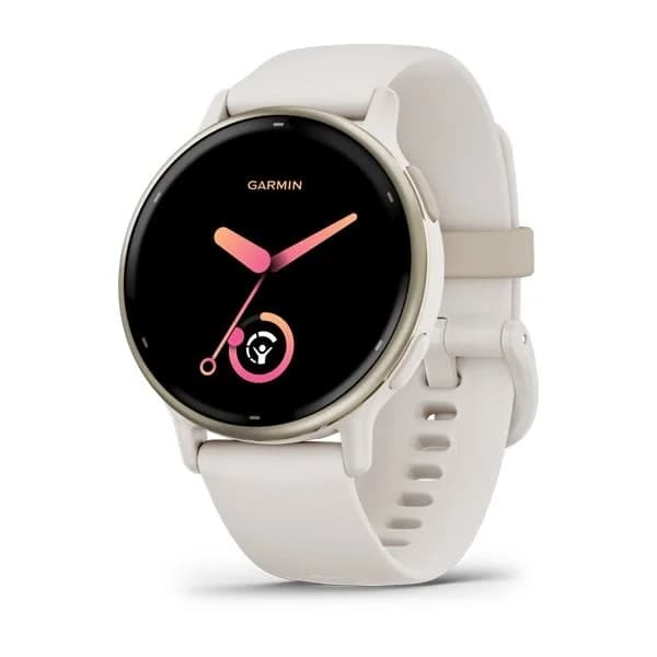 Garmin Montre Garmin Vivoactive 5 Boitier Ivoire Lunette Aluminium Soft Gold
