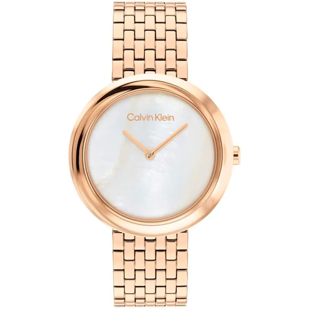 Calvin Klein Montre Calvin Klein Collection Sculptural en Acier et PVD Doré Rose