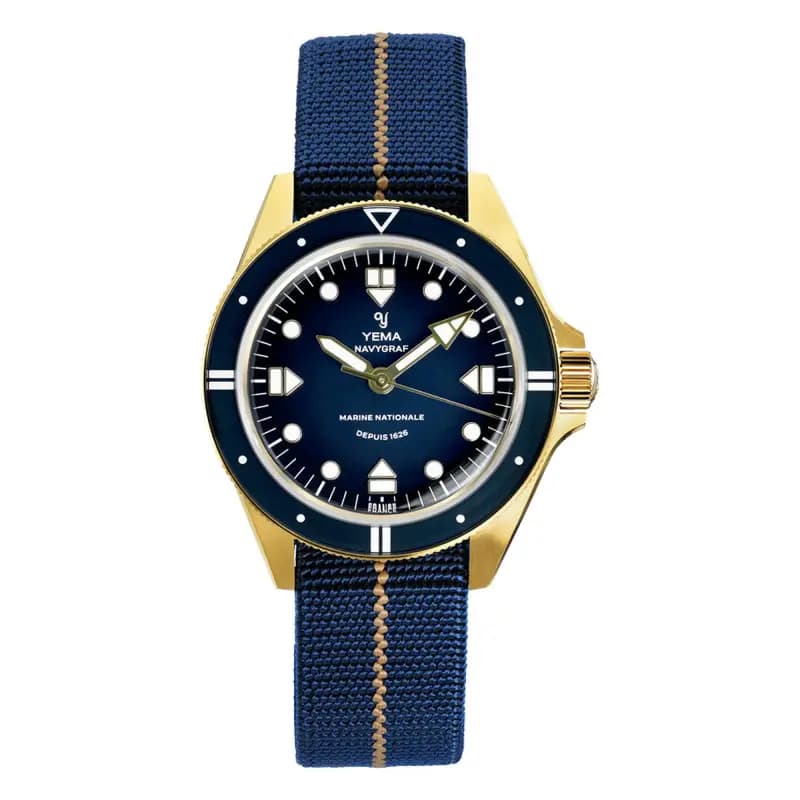 Yema Montre Navygraf Marine Nationale Edition 400ᵉ Anniversaire YMHF1591MN-GG