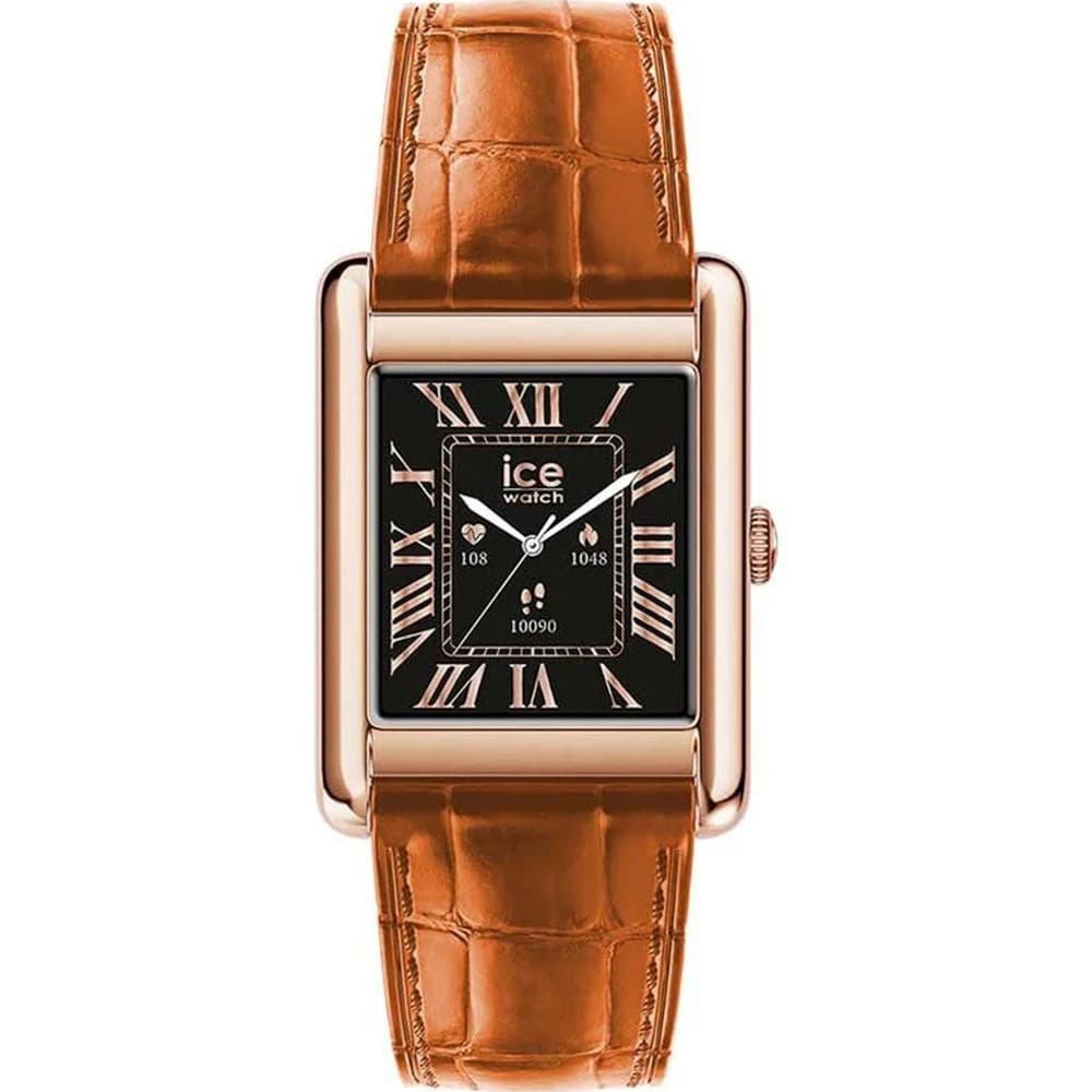 Ice Watch Montre Connectée Ice Watch Collection Ice Smart TKS 2.0 en Cuir Marron