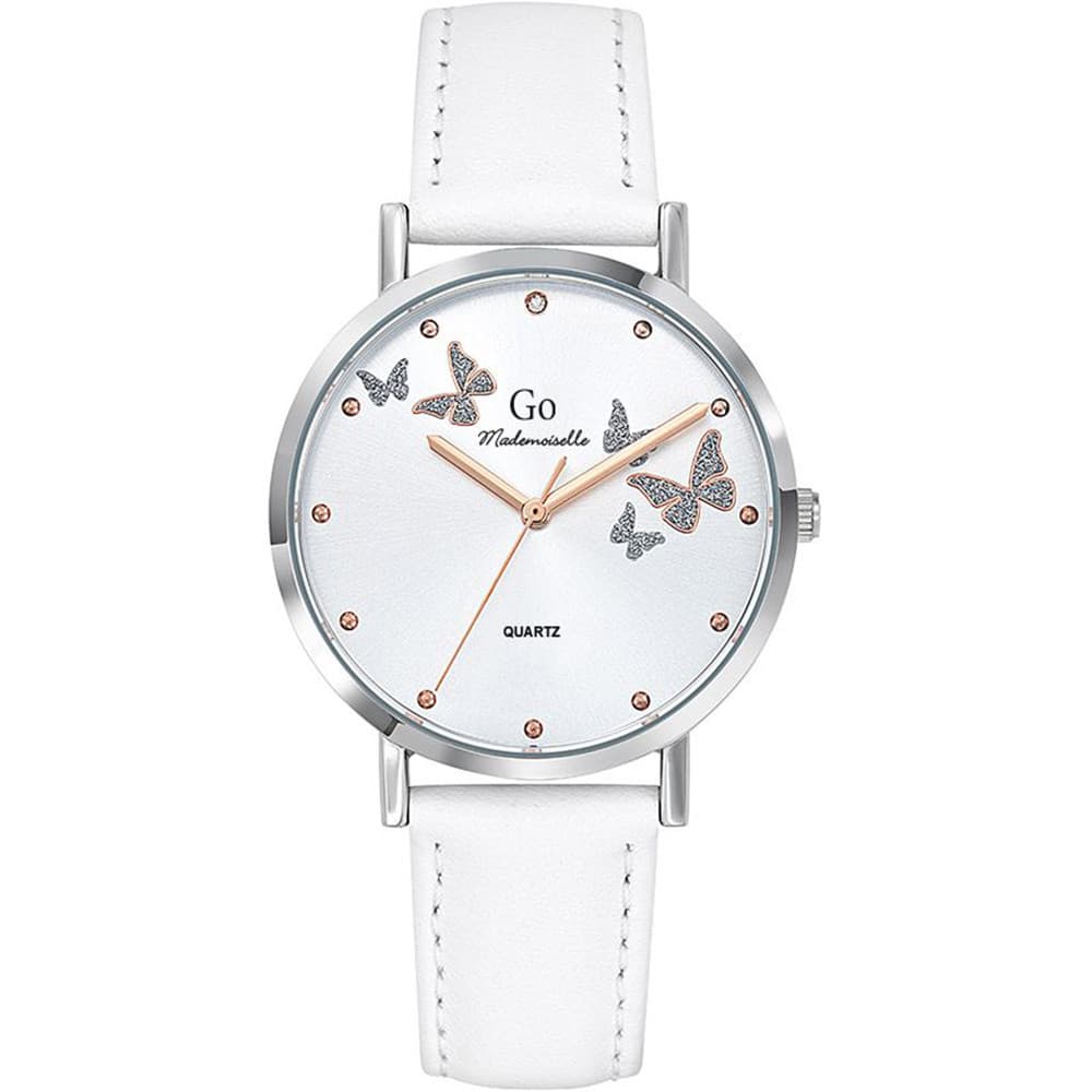 GO Mademoiselle Montre GO Mademoiselle en Cuir Blanc