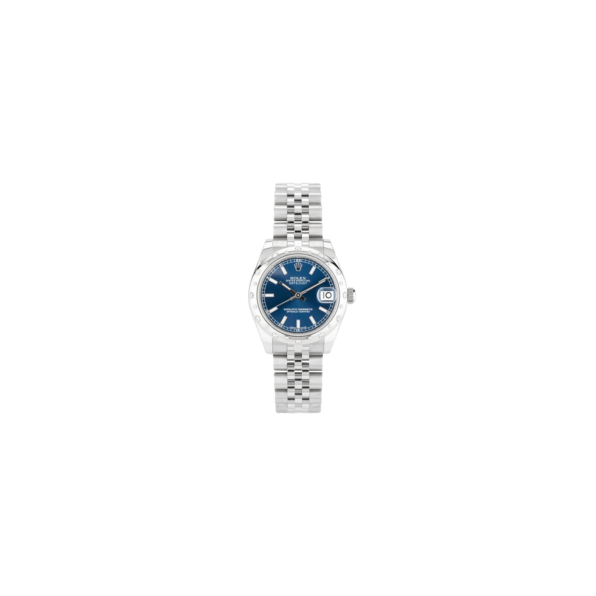 Rolex Montre Rolex Datejust automatique lunette diamants 31 mm Full Set 2019
