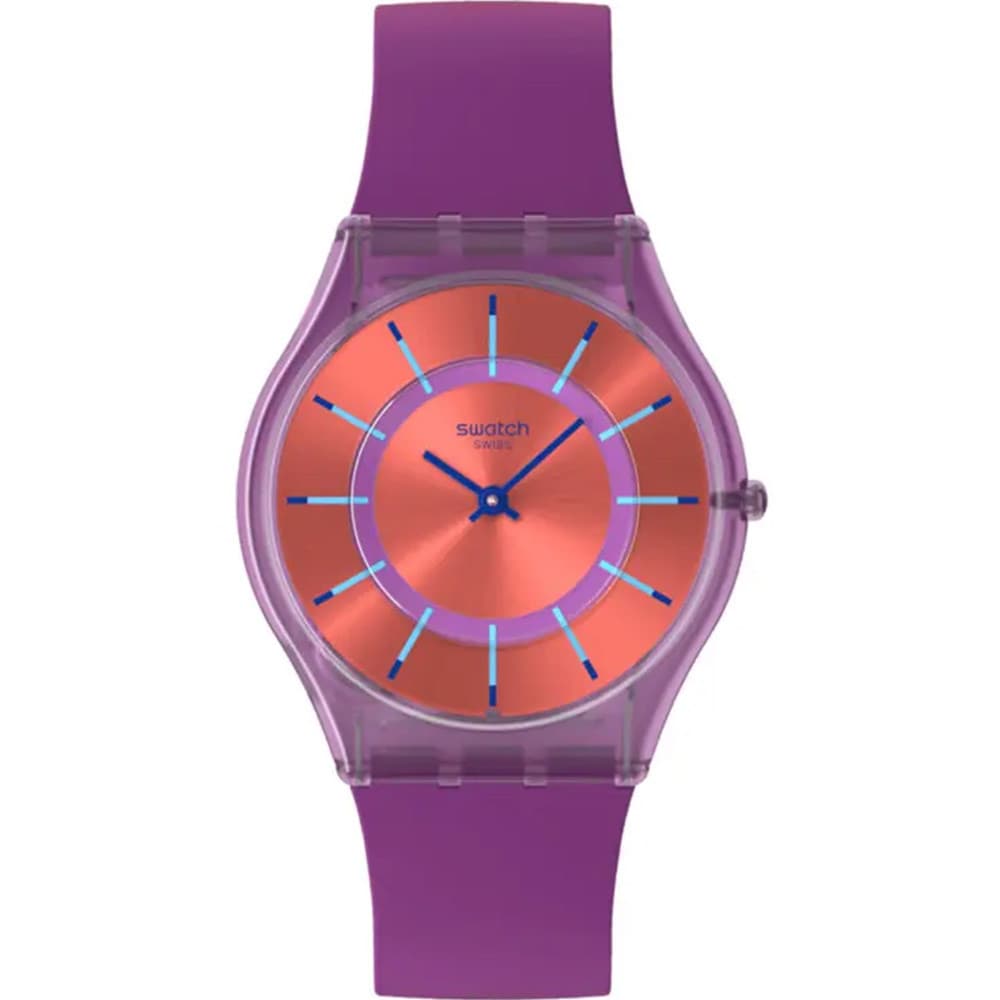 Swatch Montre Swatch Collection Sweet Strawberry Dream en Silicone Violet