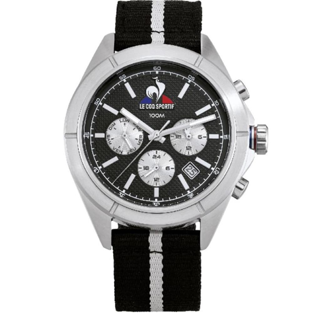 Le Coq Sportif Montre le Coq Sportif Collection Essentiel en Nylon Noir