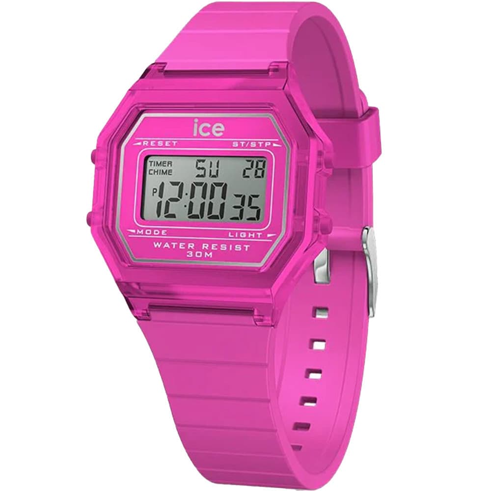 Ice Watch Montre Ice Watch Collection Ice Digit Retro en Silicone Rose