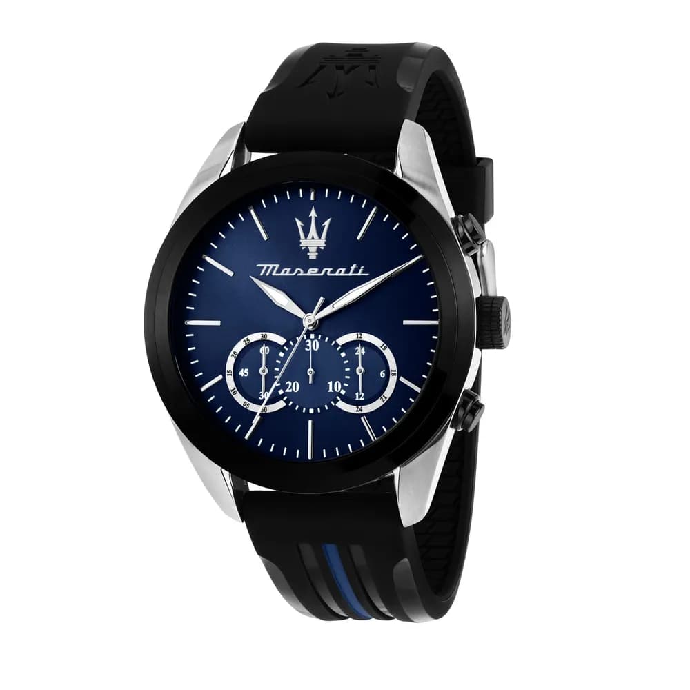 Maserati Montre quartz Homme Traguardo Bleu